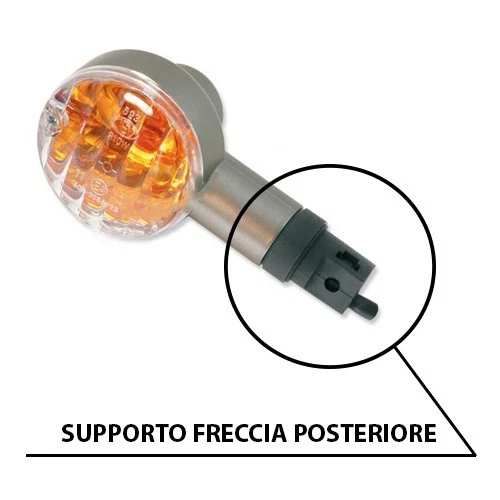Supporti indicatori di direzione Ant + Post Aprilia Scarabeo con istruzioni - Immagine 3 di 4
