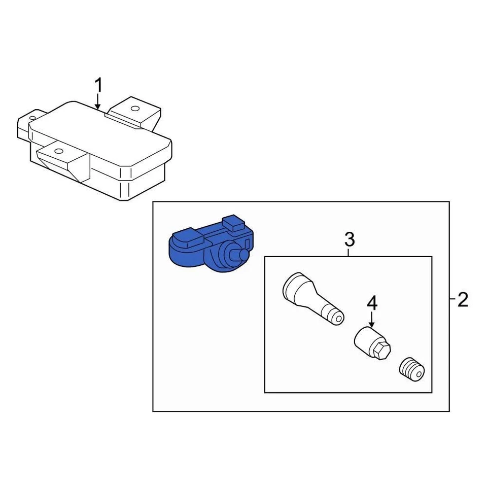 For Mercedes-Benz Sprinter 2500 10-18 Tire Pressure Monitoring System (TPMS) Foto 4 de 4