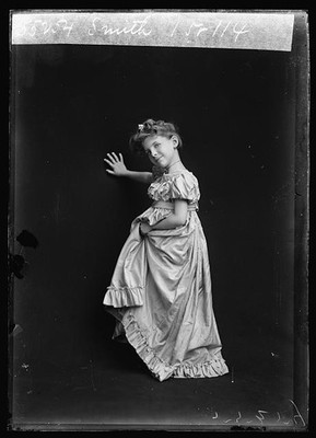 Photo:Smith Girl Portrait 1905 1906 Victorian Dress Studio Photograph