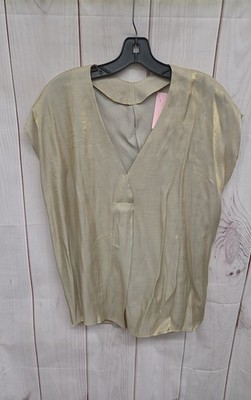 Parfois Women's Size M/L Gold Sleeveless Top
