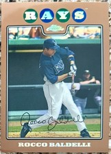 2008 Topps Chrome ROCCO BALDELLI Bronze Refractor 41/599 #126