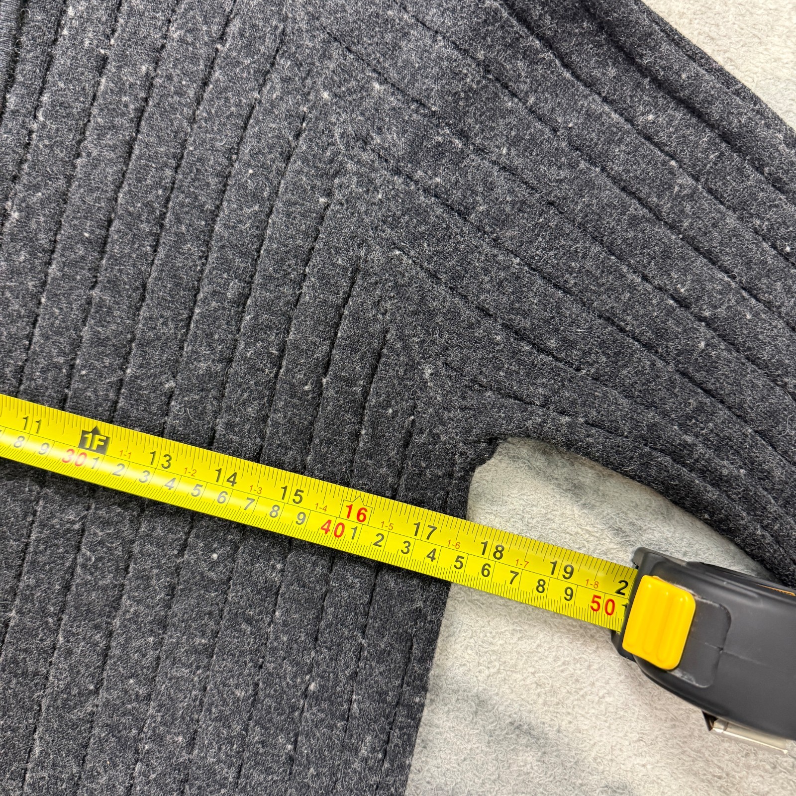 Vintage Schott NYC 2000's Y2K Grey 1/4 Zip Half Zip Medium Knitted Jumper image 5