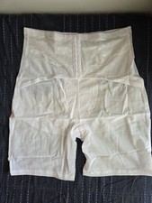 Crownette White Shaper Leg GIRDLE PLUS Size 46 Style 8217