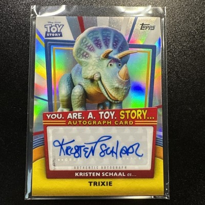 Topps Toy Story 30 Years Trixie Kristen Schaal Auto Autograph YRT-KS
