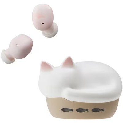 Radius Wireless Earphones NEKO White Cat Bluetooth HP-C28BTW Audio Player