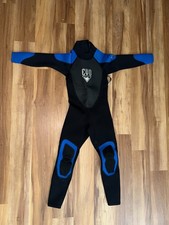 EVO Kids Wetsuit Size Small Black Blue Full Body Surf Diving Suit Youth