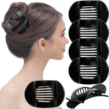 6 Pack Large Flat Claw Hair Clips Non Slip Hair Clamps For Thick Fine Hair