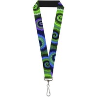 `Lanyard - 1.0`` - Tie Dye Swirl Green/Blue/Purple` (Us Import) Acc Neu