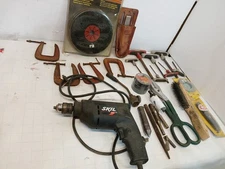 Huge Vintage Tool Lot Garage Estate, Skil Drill, Colbolt, Hardwar Random Stuff