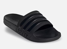 Adidas Adilette Shower Slip On Sandals Slides Core All Black GZ3772 Mens Sz 11
