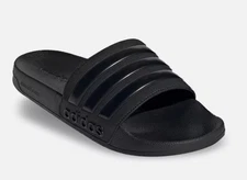 Adidas Adilette Shower Slip On Sandals Slides Core All Black GZ3772 Mens