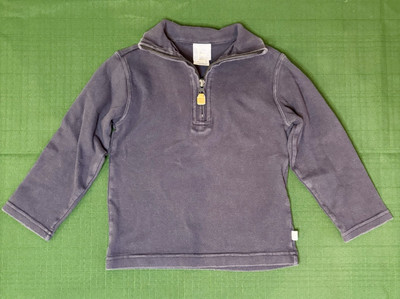 Bella Bliss Navy Blue Quarter Zip Pullover Top - Size Todder Boy's 2
