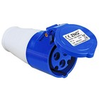 PLUG SOCKET CEE 3 PIN CABLE MOUNT 16 AMP 230V INDUSTRIAL SPLASHPROOF 16A 230V