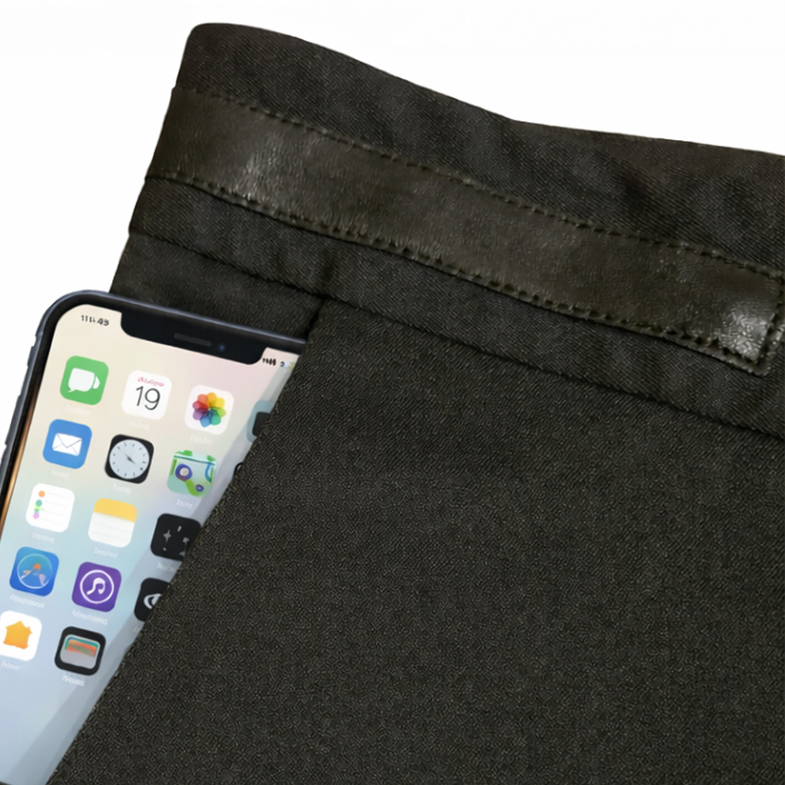 NWT GUCCI 2-US 38-IT Black Nylon Cotton Skinny Leather Belt & Trim Slim Pants thumbnail 6