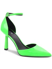 BAR III Womens Green Comfort Idaa Pointed Toe Stiletto Pumps Shoes 7 M