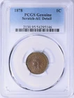 1878 Indian Head Cent 1c PCGS AU Details