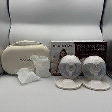 Momcozy M5 Double Hands-Free Wearable Breast Pump Set 2 Pack with Case READ DESC