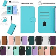 Phone Case for Motorola G62 G32 G72 E22 Shockproof PU Leather Wallet Flip Cover