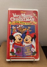 Disney's Very Merry Christmas Sing Along Songs VHS Mickey Mouse Holiday 1997