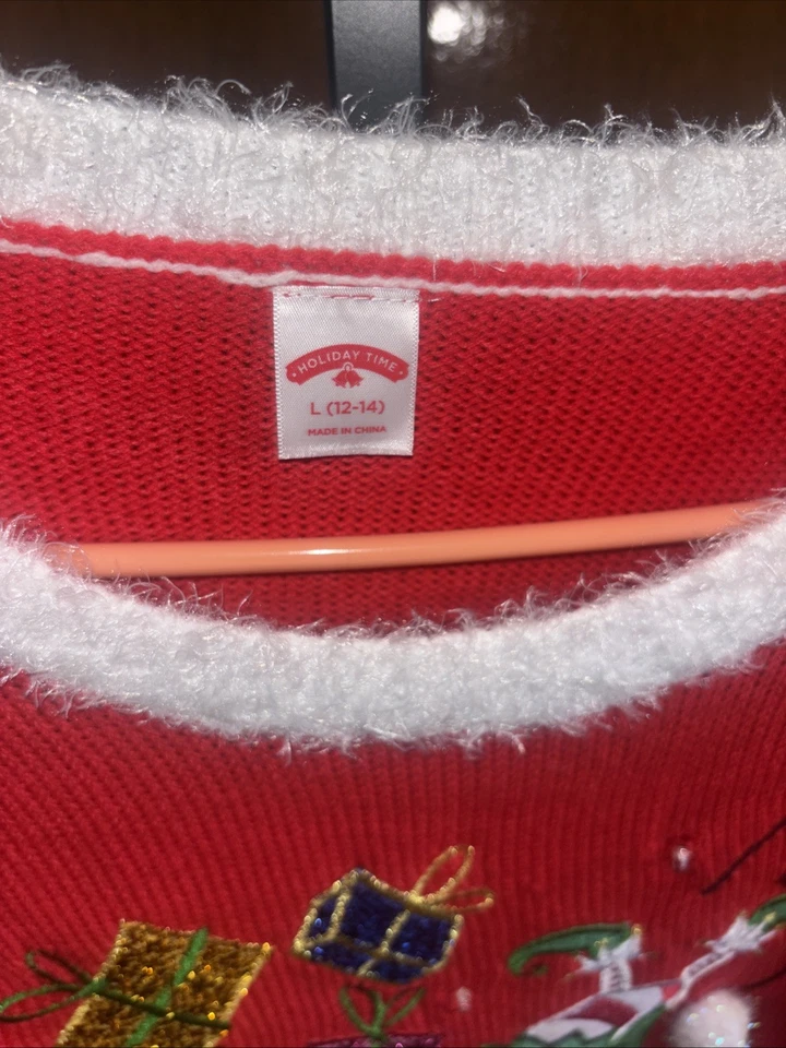 Suéter Feo Navidad Papá Noel en Furgoneta Grande (12-14) Holiday Time Rojo Rover Foto 2 de 4