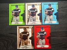 2025 Royce Lewis Topps Stadium Sepia, Red, Light Blue & Lime Green & Base #113