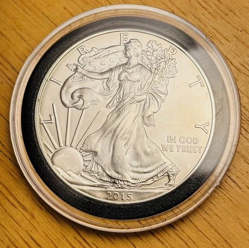 2015 American Silver Eagle coin 1 Troy Oz Fine Silver - Uncirculated Spectacular