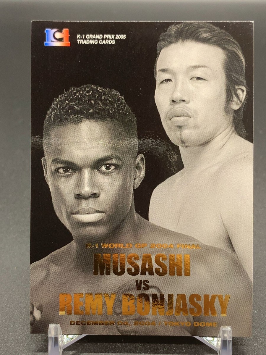 K-1 GRAND PRIX 2001 BOX エポック Remy Bonjasky Musashi K-1 Grand Prix Check Card TCG Epoch 2005
