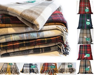 Scottish Highland Border Tweeds 100 Wool Tartan Blankets Rugs Image Is Loading Scottish Highland Border Tweeds 100 Wool Tartan Blankets