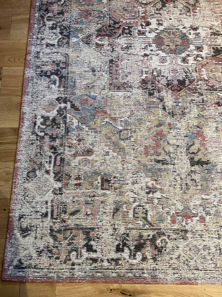 Louis de Poortere cotton rug, 180 x 120cm, distressed look eBay