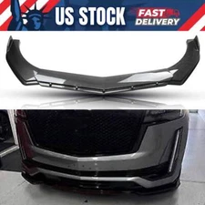For Cadillac Escalade 2021-2025 Carbon Fiber Front Bumper Lip Spoiler Splitter