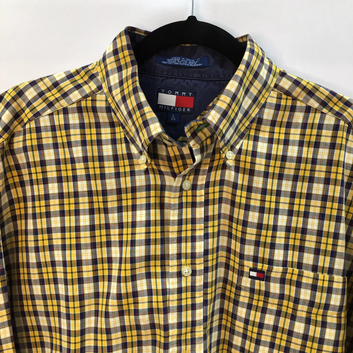 Yellow and red sale tommy hilfiger shirt