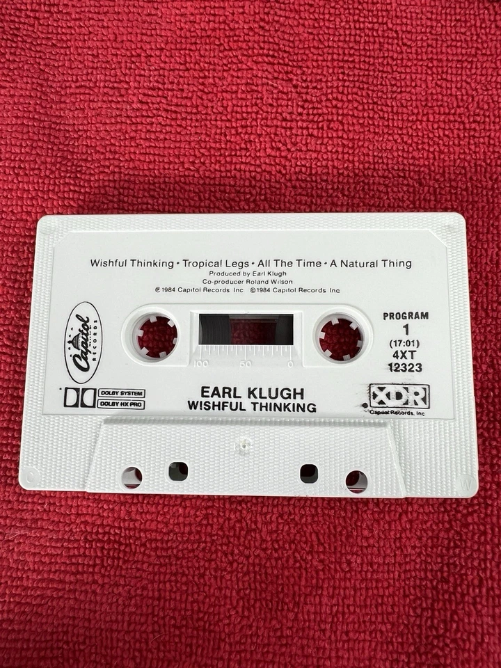🔥 EARL KLUGHWISHFUL THINKING (Cassette Tape, 1984 Capitol Records)  CLEAN! - Image 3 of 4