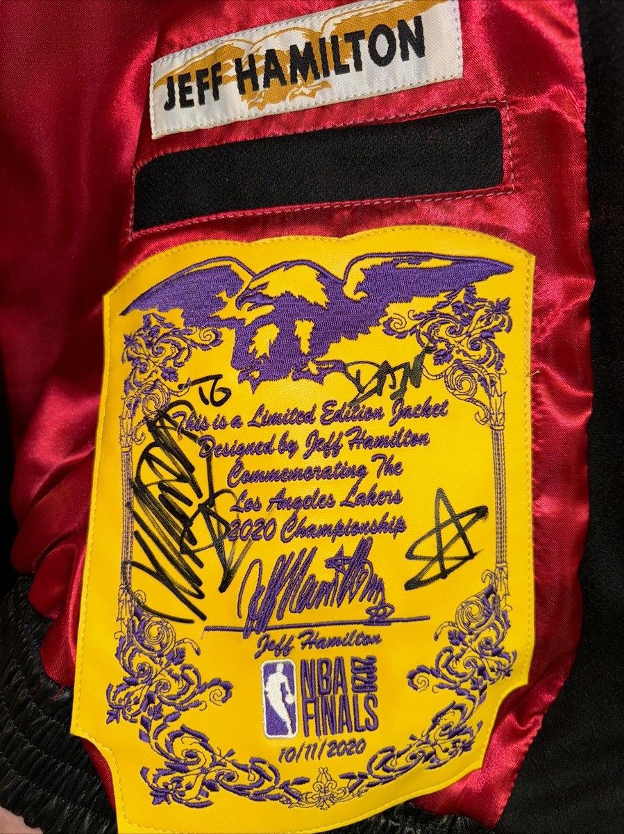 RARE Hand Signed Jeff Hamilton Los Angeles Lakers 2020