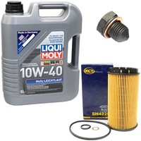 MotoröL ÖLfilter SH422P 10W40 5 Liter + ÖLablassschraube FüR Audi 80 VW Golf II
