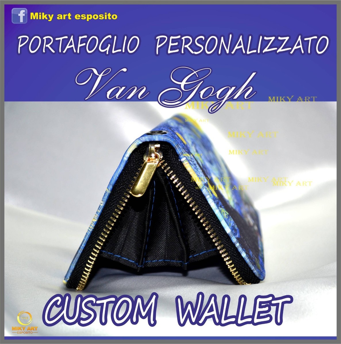 van gogh notte stellata PORTAFOGLIO Wallet van gogh notte stellata