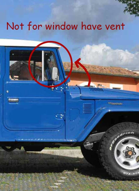 Para TOYOTA LAND CRUISER FJ40 FJ45 HJ45 Canal de vidrio Fieltro Correr Goma Puerta Ventana Foto 3 de 4