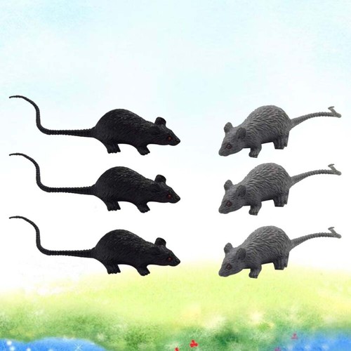 6Pc Simulation Mini Mouse Model Fake Mice Rats Decorations Mouse Toy Model - Afbeelding 3 van 11