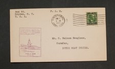 US Stamps 1929 FAM 5 Canal Zone-Cuarcao, D.W.I. Air Mail First Flight Cover FFC