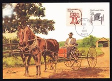 US 1985 Buckboard 1880s (2124) FDC Maximum Card . Free Shipping