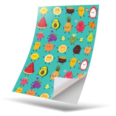1 x Vinyl Sticker A4 - Fruits Vegetables Healthy Eating #16733 | eBay