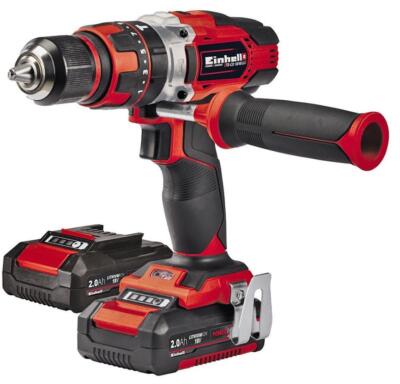 Power 18V 2x 2Ah LI-ION Cordless Drill Combi Kit Te-Cd 18/48 li-I