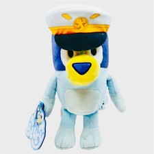 Bluey Friends Captain Bluey 8" Plush Blue Heeler Dog TV Cartoon Disney Jr NEW