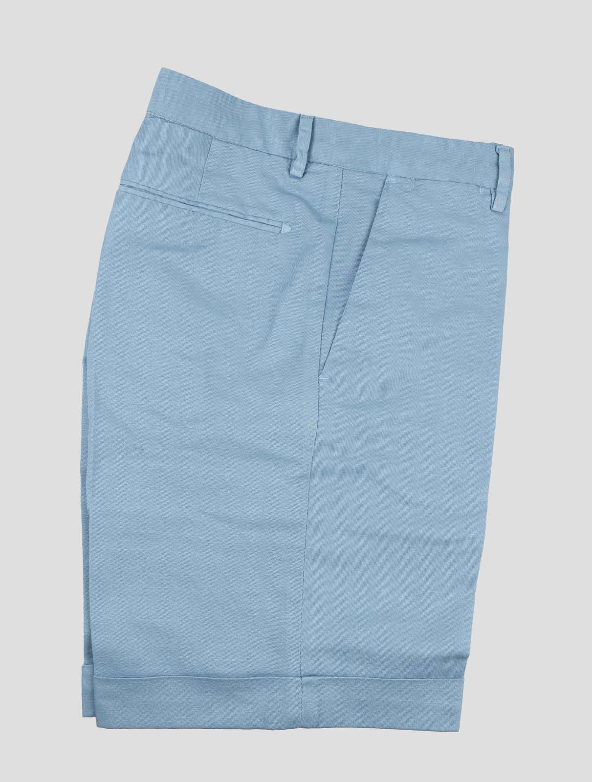 НОВЫЕ КОРОТКИЕ БРЮКИ LUIGI BORRELLI ИЗ СВЕТЛО-ГОЛУБОГО ХЛОПКА И ЛЬНА EA размер US 31 - EU 47 РАЗМЕР LBJZ12 46790₽