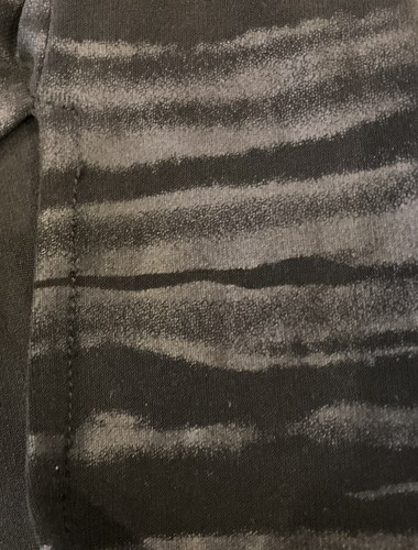 Maggie T Black Silky Stretch Jersey V Neck Tunic Shirt Top Metallic Sz 1 16-18 - Picture 12 of 12