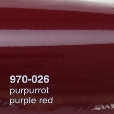 (28€/m²) 0,5m x1,52m Oracal 970RA Purpurrot Glanz 026 Autofolie gegossen Folie