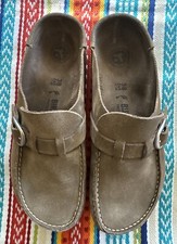BIRKENSTOCK - BUCKLEY - GRAY TAUPE SUEDE LEATHER 100 Original EUC 7-7.5/38