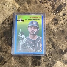 2023 Topps Chrome Platinum Anniversary #48 David Villar Blue Prism Refractor B20