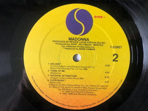 MADONNA Self-Titled debut 1984 Sire VG+/VG+ Burnin' Up=3:41 - Picture 3 of 5