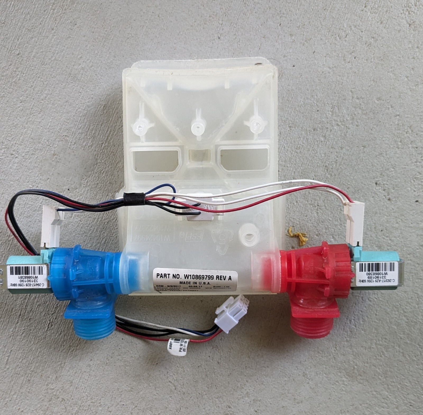 Whirlpool W10869799 Washer Water Inlet Valve Replacement