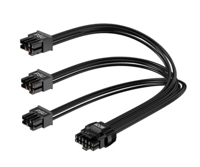 12VHPWR PSU Cable for Corsair 70cm, PowerBear 600W PCIe 5.0/Gen 5 Power Adapter